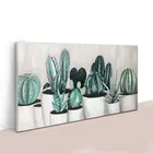 Handmade Embellishment Framed Plants Cactus Canvas Art Modern Oil Painting Wall Art For Bedroom Decor