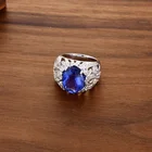 Jufeng Perfect Colour Change Fluorite Natural stone Rings Oval Women Anniversary Gift Jewelry 925 Sterling Silver Rings