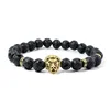 316L stainless steel 24K gold plated lion 's head Bracelet 24cm men bracelets hip hop jewelry