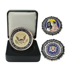 cheap custom logo brass metal round gold souvenir enamel challenge coins for manufacturers