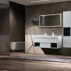 Durable Wash Basin Small Bathroom Cabinet Wood