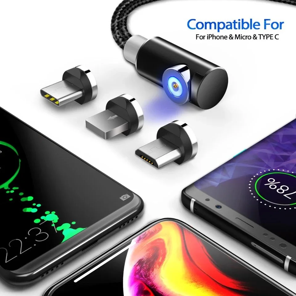 AP-K 1m 2.4A quick charge 3 in 1 magnetic charging cable - ANKUX.COM