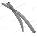 Car Visor Door CAR WINDOW VISOR DOOR RAIN SHIELD NEW INJECTION SUN VISOR FOR TOYOTA CROWN 2008