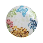 Beautiful Butterfly Flower Design Food Safty Plastic Melamine Plate, Factory Price Plastic Reusable Plates
