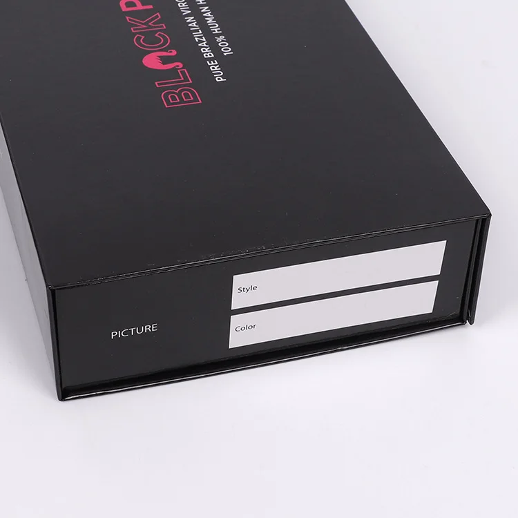 luxury black magnetic gift box wholesale cardboard box folding