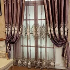 Factory Wholesalers Embroidery Blackout Curtain Fabric for Living Room