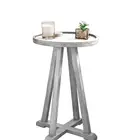 Hot sell customized furniture vintage wood kd side tables for living room