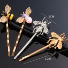 New Design Custom Korean Glitter Party Girls Women Hair Accessories Bee Rhinestone Hair Clips