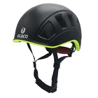 Outdoor black green helmet climbing 11 holes child helmet climbing