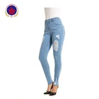 High Quality Fashion Women Jeans Zipper Fly Plus Size Lady Denim Pants