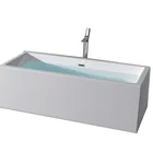 Cheap Price Rectangular Comfortable Luxury Massage Acrylic Upc Bathtub