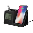 Best gift multi functional charger qi fast wireless phone charger with clock