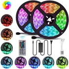 防水 16.4ft ライトストリップ変色 rgb led ストリップライト 44 キー用のリモート照明キッチンベッド