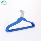 Avisday Plastic Garment Universal Hanger Suit Hanger Velvet With Metal Hook For Suit Coat
