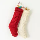 Wholesale custom red Christmas Ornaments Socks Stocking