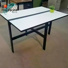 Dining room furniture iron metal folding table frame dinning table