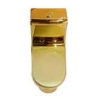 Best quality golden commode One-piece S-Trap sanitary ware ceramic toilet with soft close seat cover