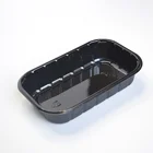 Food Packaging Ovenable Black White CPET Tray
