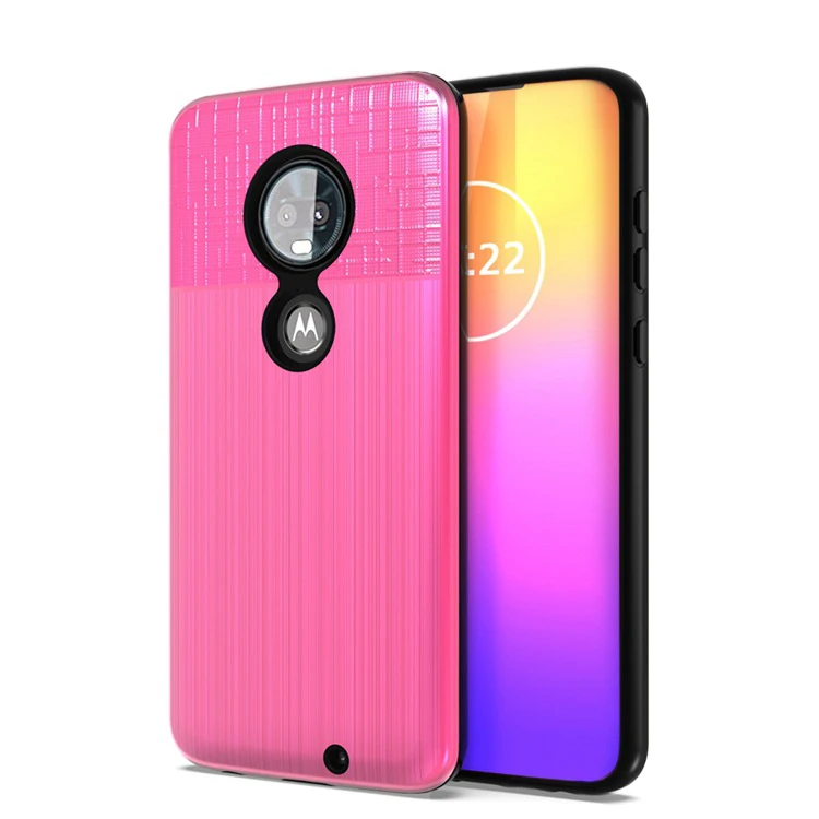 hybrid cloth brushed armor back cover case for Samsung Galaxy M20 Anti shock dual layer Case
