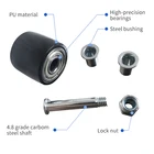 Factory direct sale casters 1.25 inch pu castor silent wear-resistant caster wheels
