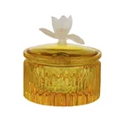 2019 Hot Sale High Grade Crystal Candy jars and Liuli Flower