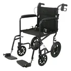 High qualitymanual aluminum armrest wheelchair for foot pedal