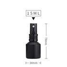 oem odm glass bottle with aluminum cap custom size frosted black bottle glass 30 ml
