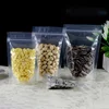 Resealable Ziplock Stand Up Pouch Clear Plastic Snack Food Storage Packing Bag With Zipper