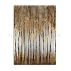green oil painting of abstract hand-painted birds on canvas