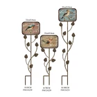 Multi Color are available metal outdoor garden decorations with Birds