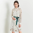 2019 New Fashion Two Piece Sets Women Dress Long Sleeve Knee-Length Ladies Lace Dress Casual Clothing