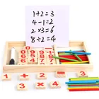 Wooden Early Teach Toys Educational Math Count Wood Sticks Toys Multifunctional Arithmetic Box