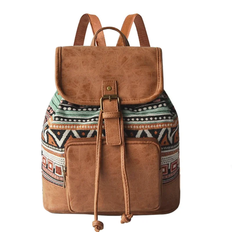 Hot Sale Jacquard Cloth And PU Bag Six Colors Small Leisure Vintage Bag for Work Travel Backpack School
Hot Sale Jacquard Cloth And PU Bag Six Colors Small Leisure Vintage Bag for Work Travel Backpack School