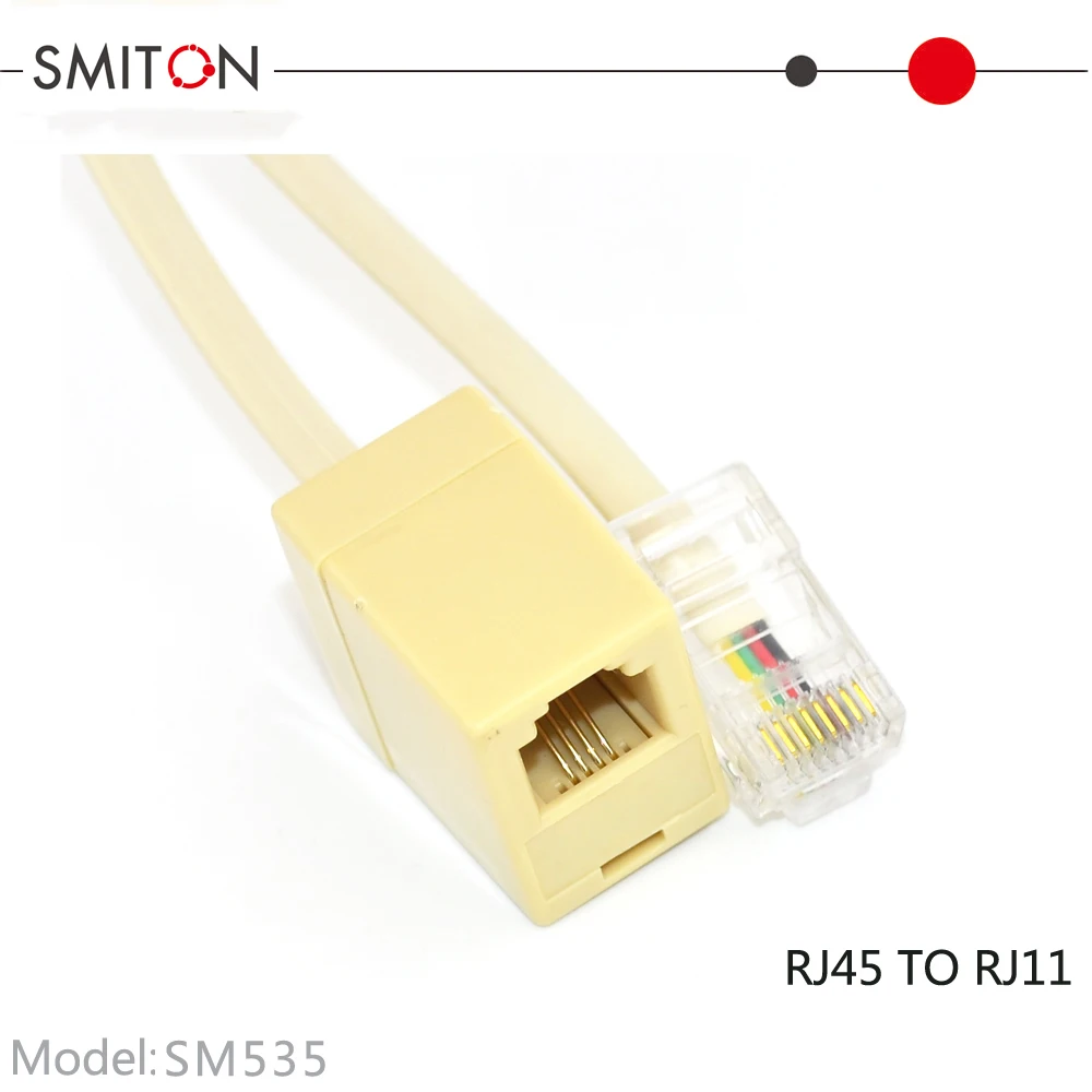 rj45 转 rj11 转换器适配器连接器 m/f 电缆