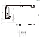 Yoursensor hotel automatic glass sliding doors commercial sliding door operator(YSB400)