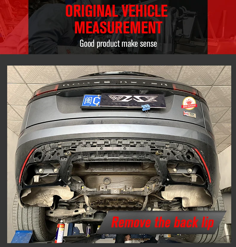 Exhaust Catback with electronic Valve mufflers for Land Rover Velar Exhaust System Valvetronic Cat-back Exhaust Muffler Pipe