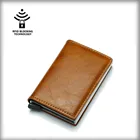 Wholesale & Customized Auto pop up Credit Card Holder Aluminum Case Pocket Travel Business Wallet