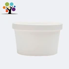 whosale biodegradable 12oz food grade white paper soup cup bowl price