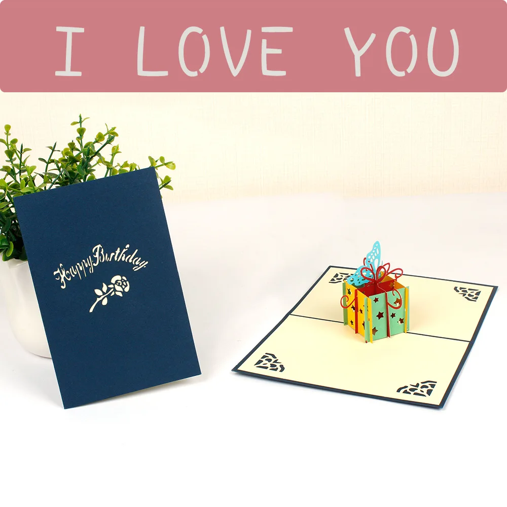 3d greeting card gift love birthday card wedding