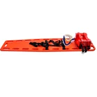 Whole package Emergency Basket Stretcher Head Mobilizer Single Folding Aluminum Rescue Bed first-aid board