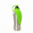 20oz Leak Proof Feeding Travel Dog Water Bottle With Carabiner