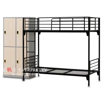 Popular Metal Single Bed College Metal Bunk Bed With Desk And
