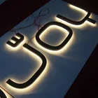 Letter Signboard Design 2020 Acrylic Stainless Steel Backlit Channel Letter Sign Led Logo Office Signboard