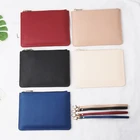 wristlet purse wholesale custom ladies leather zip pouch