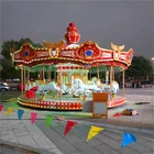 Kids outdoor playground amusement park carousel rides christmas carousel for sale