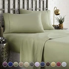 Bed Sheet Bed Sheet Set Mellanni Bed Sheet Set Factory 100% Polyester Microfiber Multiple Color Flat Sheet Set Solid