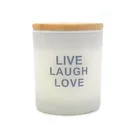 Hot Selling home decoration use scented pillar scented feature candle in matte glass candle jar