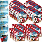 Magic Baby Shower Circus Birthday Party Supplies Set Plates Napkins Cups Tableware Set