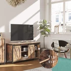 Hot sale Rustic Center Console TV Cabinet 75 Inches TV Stand furniture with Sliding Barn Doors Media Adjustable Shelf