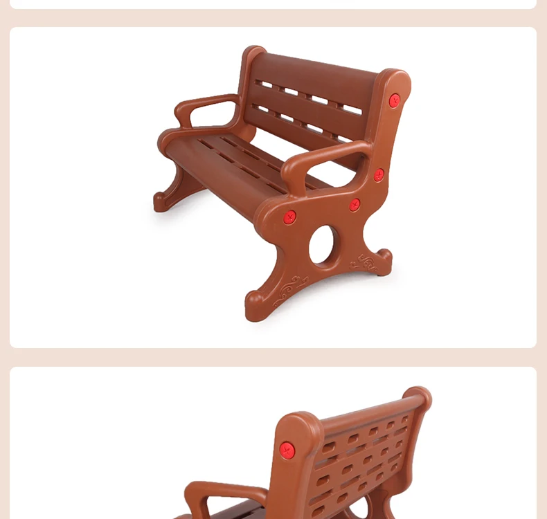 product baby furniture plastic modern park garden bench-5